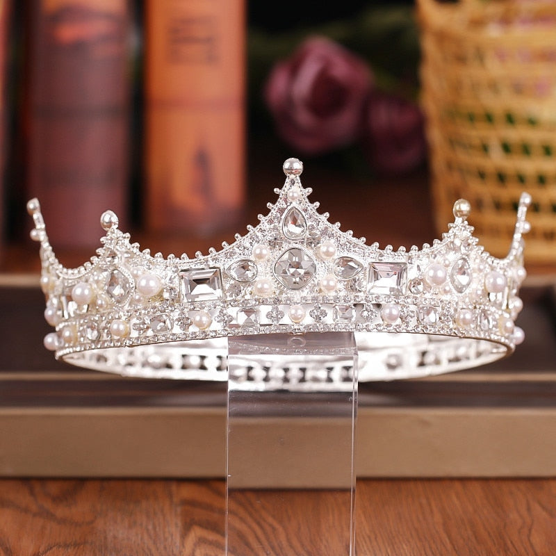 Peris Gems Crystal Rhinestone Crown Tiaras for Women | Diamond Hair Accessories Crystal Rhinestone Crown Tiaras for Women | Hair Accessories SHEIN Amazon Temu