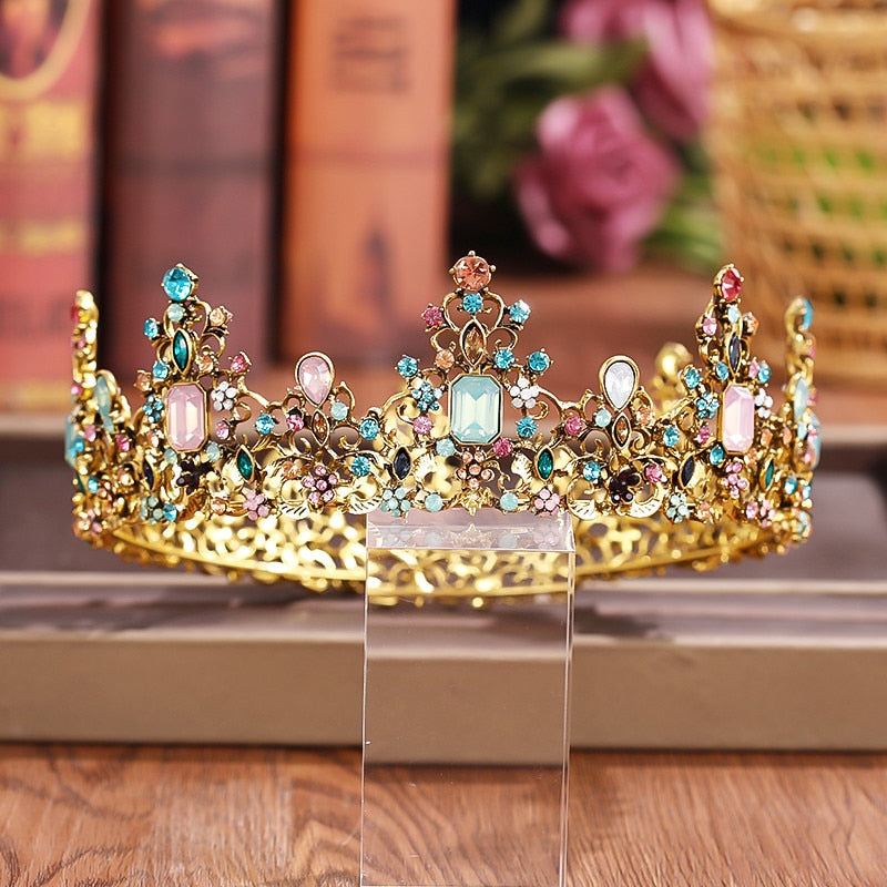 Peris Gems Crystal Rhinestone Crown Tiaras for Women | Diamond Hair Accessories Crystal Rhinestone Crown Tiaras for Women | Hair Accessories SHEIN Amazon Temu