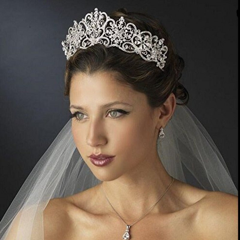Peris Gems Crystal Rhinestones Royal Bridal Tiaras for Women | Diamond Hair Accessories Crystal Rhinestones Royal Bridal Tiaras for Women SHEIN Amazon Temu
