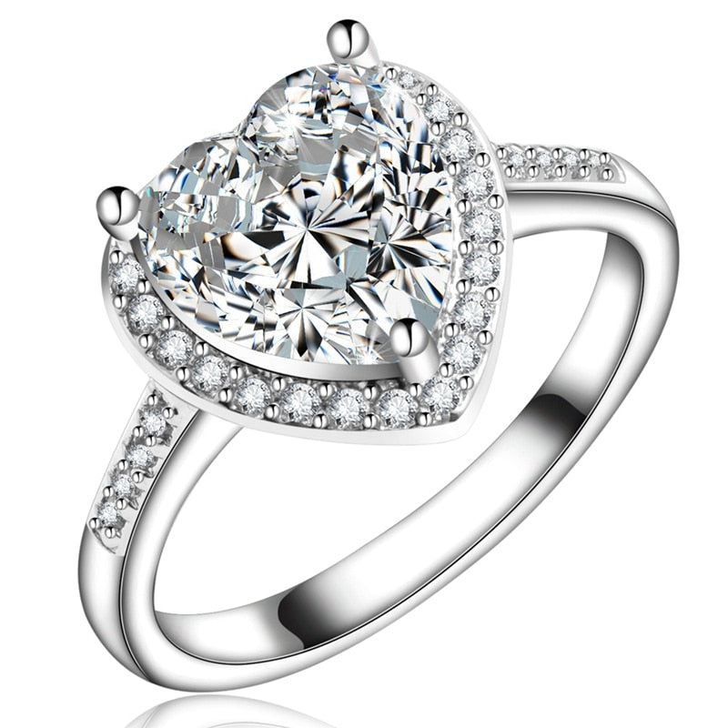 Peris Gems Cubic Diamond Engagement Style Ring for Women | Silver and Gold Rings Cubic Diamond Engagement Style Ring for Women SHEIN Amazon Temu