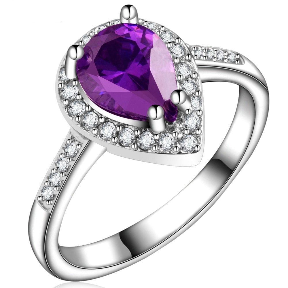 Peris Gems Cubic Diamond Engagement Style Ring for Women | Silver and Gold Rings Cubic Diamond Engagement Style Ring for Women SHEIN Amazon Temu