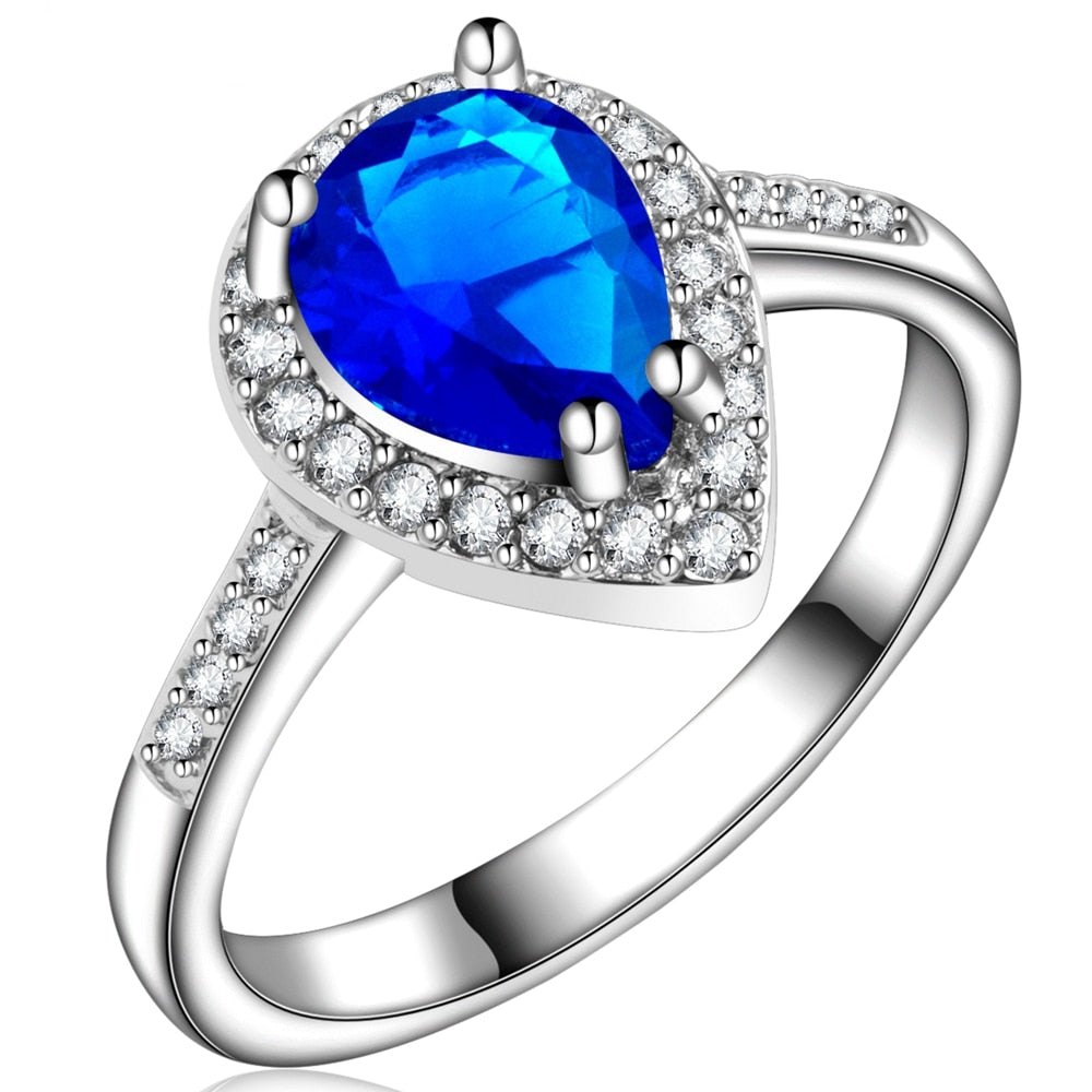 Peris Gems Cubic Diamond Engagement Style Ring for Women | Silver and Gold Rings Cubic Diamond Engagement Style Ring for Women SHEIN Amazon Temu
