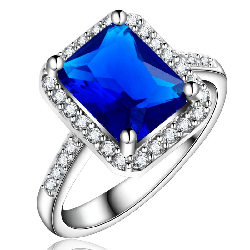 Peris Gems Cubic Diamond Engagement Style Ring for Women | Silver and Gold Rings Cubic Diamond Engagement Style Ring for Women SHEIN Amazon Temu