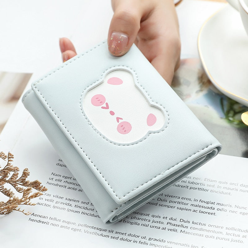 Peris Gems Cute Animal Art Small Wallet for Women | Short Purse for Females Small Card Holder SHEIN Amazon Temu