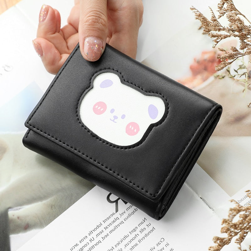Peris Gems Cute Animal Art Small Wallet for Women | Short Purse for Females Small Card Holder SHEIN Amazon Temu
