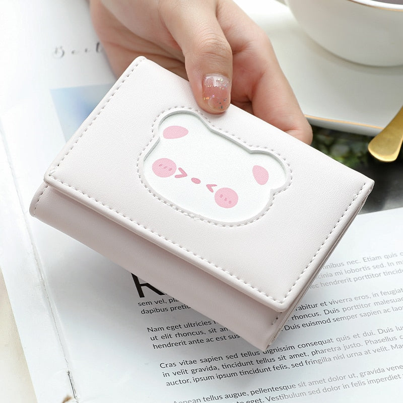 Peris Gems Cute Animal Art Small Wallet for Women | Short Purse for Females Small Card Holder SHEIN Amazon Temu