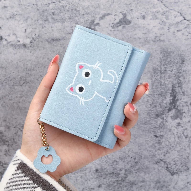 Peris Gems Cute Animal Art Small Wallet for Women | Short Purse for Females Small Card Holder SHEIN Amazon Temu