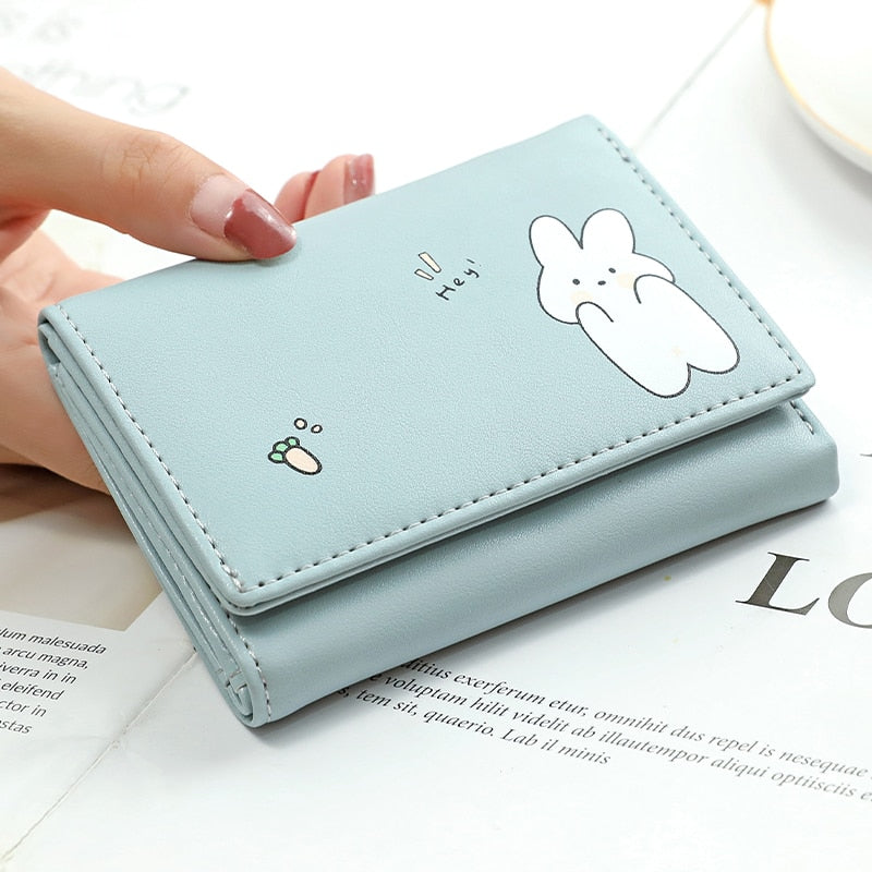 Peris Gems Cute Animal Art Small Wallet for Women | Short Purse for Females Small Card Holder SHEIN Amazon Temu