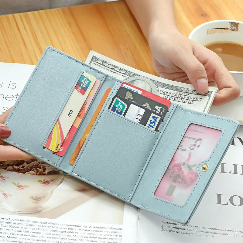 Peris Gems Cute Animal Art Small Wallet for Women | Short Purse for Females Small Card Holder SHEIN Amazon Temu