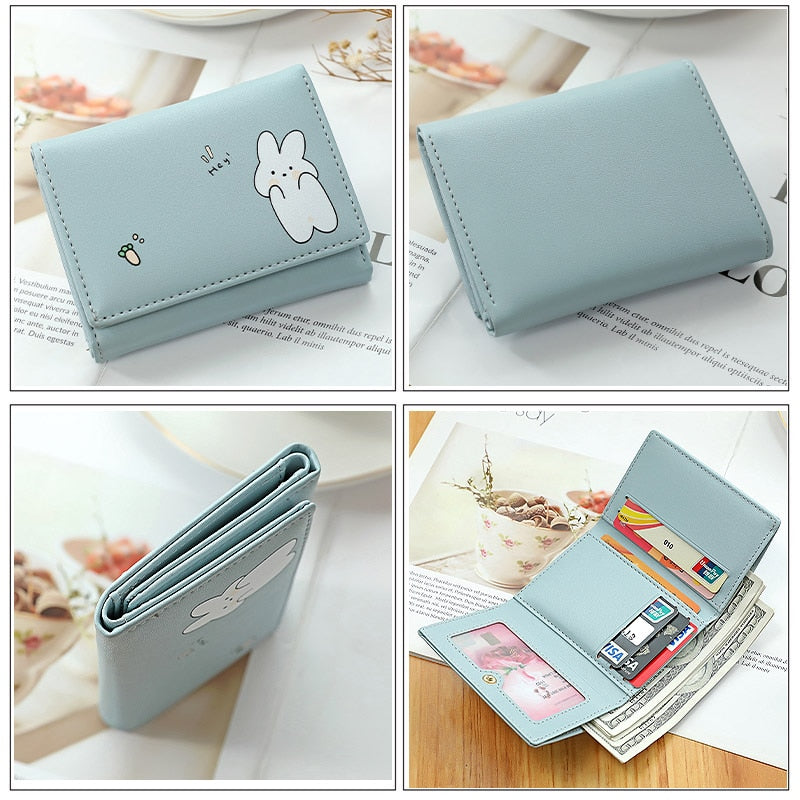 Peris Gems Cute Animal Art Small Wallet for Women | Short Purse for Females Small Card Holder SHEIN Amazon Temu
