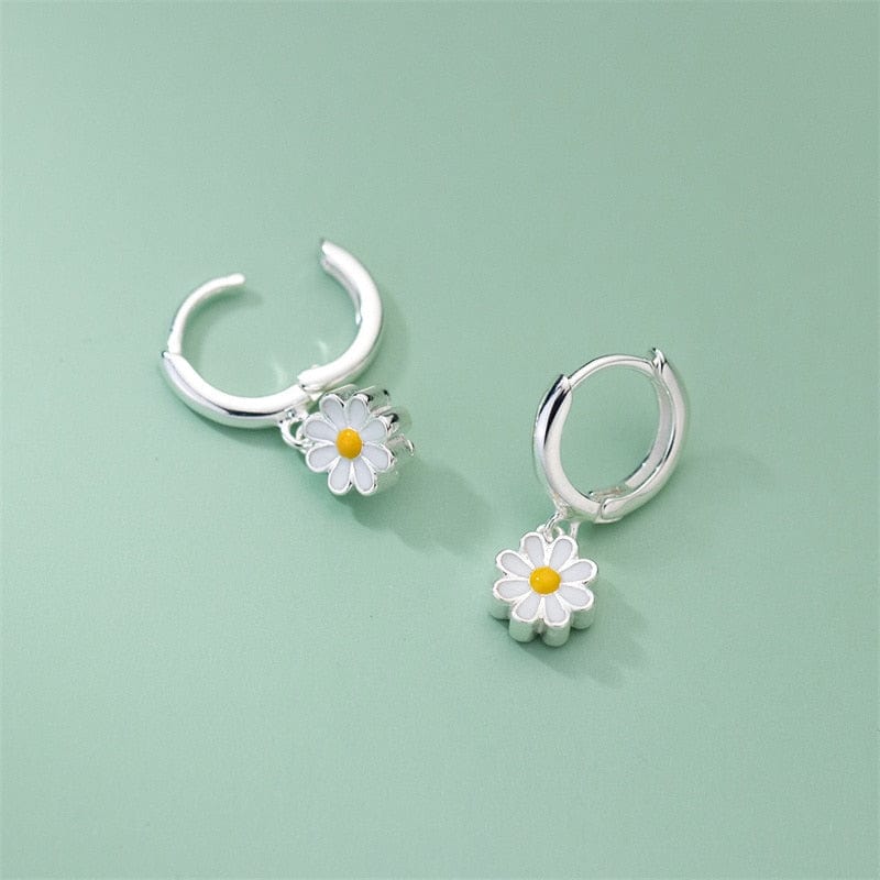 Peris Gems Cute Daisy Flower Hoop Earrings for Women | Flower Earrings Collection Cute Daisy Flower Hoop Earrings for Women | Flower Earrings SHEIN Amazon Temu