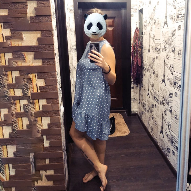 Peris Gems Cute Loose Polka Dot Sleeveless Sundress for Women SHEIN Amazon Temu
