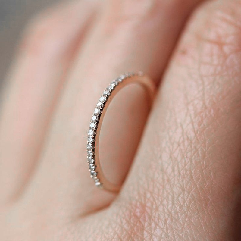 Peris Gems Cute Love Wedding Engagement Rings - Micro Pave CZ Crystal SHEIN Amazon Temu