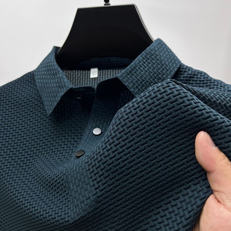 Peris Gems Cyan-Blue / M Breathable Business Polo Shirts for Men | Soft Polo Shirts SHEIN Amazon Temu