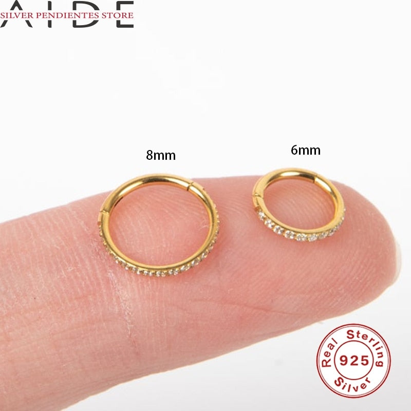 Peris Gems CZ Crystal Tragus Cartilage Piercing for Women | 925 Silver Nose Hoop Ring CZ Crystal Tragus Cartilage Piercing for Women | 925 Silver SHEIN Amazon Temu
