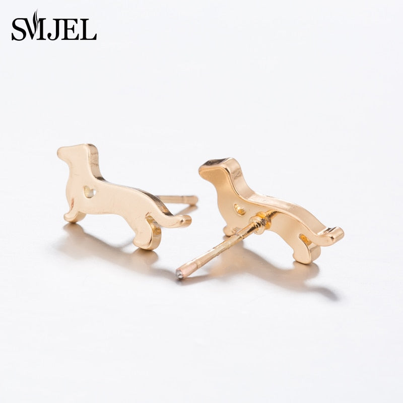 Peris Gems Dachshunds Weiner Dog Stud Earrings for Women | Cute Dog Earrings SHEIN Amazon Temu