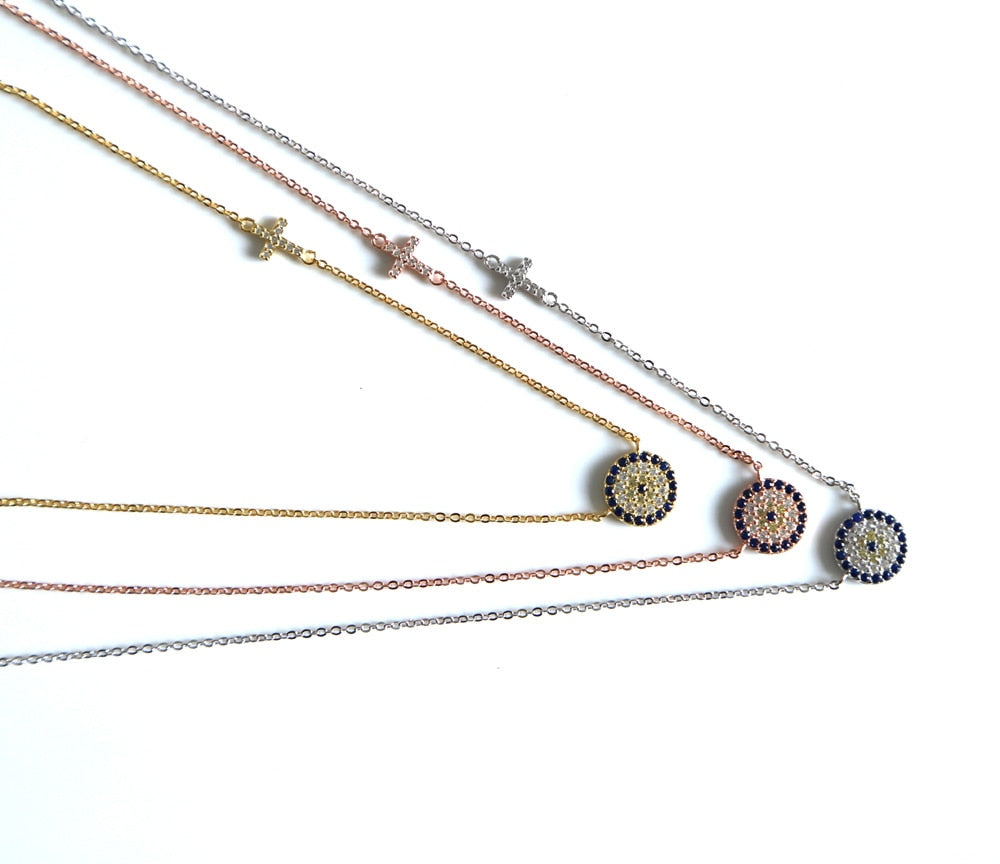 Peris Gems Dainty Thin Evil Eye Pendant Necklaces for Women SHEIN Amazon Temu