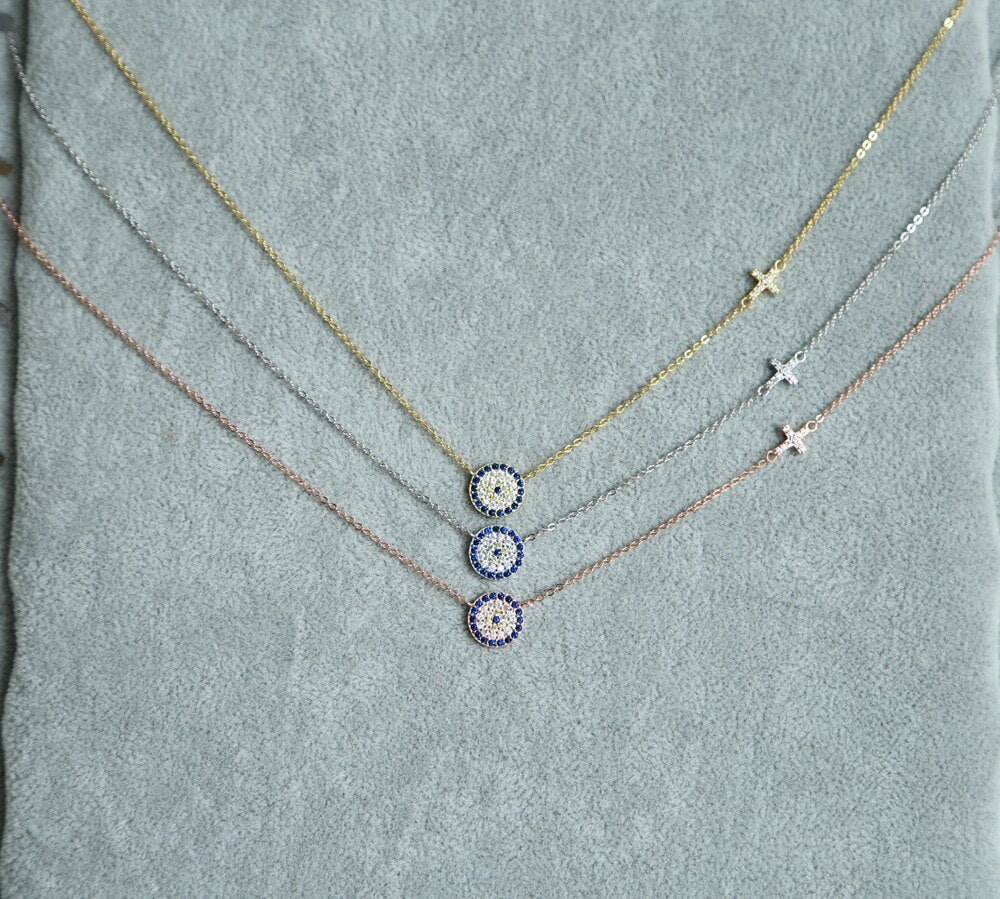 Peris Gems Dainty Thin Evil Eye Pendant Necklaces for Women SHEIN Amazon Temu