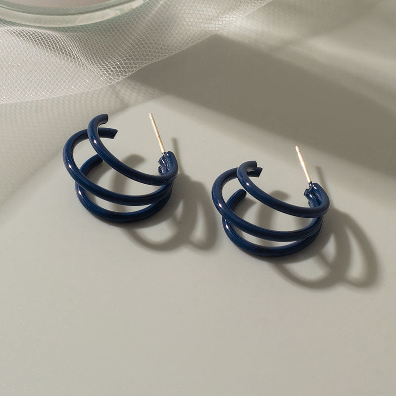 Peris Gems Dark Blue Klein Blue Earrings for Women | Acrylic Geometric Dangle Earrings Klein Blue Earrings for Women | Geometric Dangle Earrings SHEIN Amazon Temu