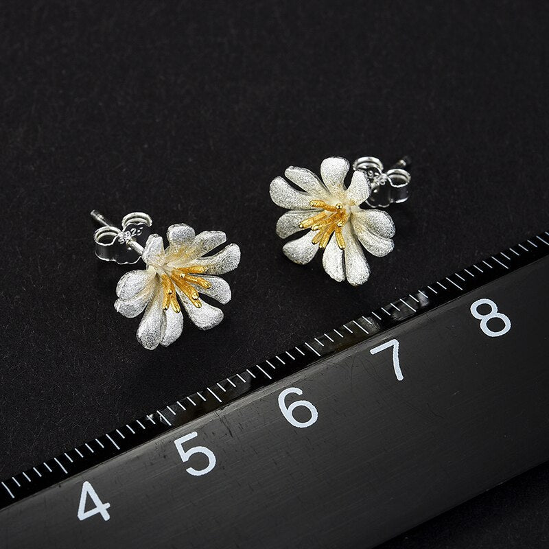 Peris Gems Delicate 925 Silver Wildflower Stud Earrings for Women SHEIN Amazon Temu