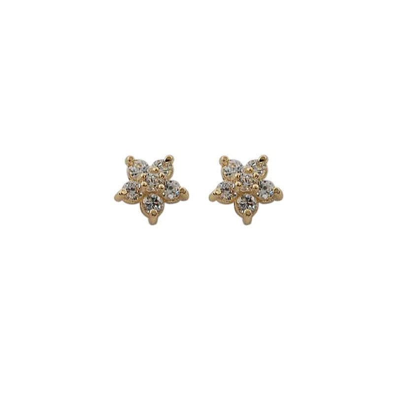 Peris Gems Delicate Small Diamond Flower Stud Earrings for Women SHEIN Amazon Temu