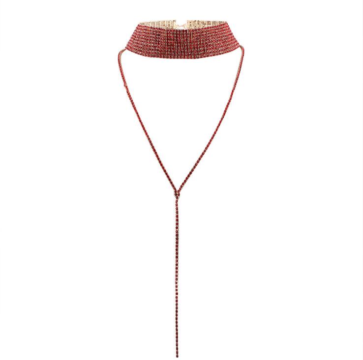 Peris Gems Diamond Choker Necklace for Women | Silver Tassel Necklace SHEIN Amazon Temu