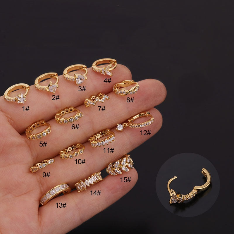 Peris Gems Diamond Clasp Earrings for Women | Gold Silver Earrings SHEIN Amazon Temu