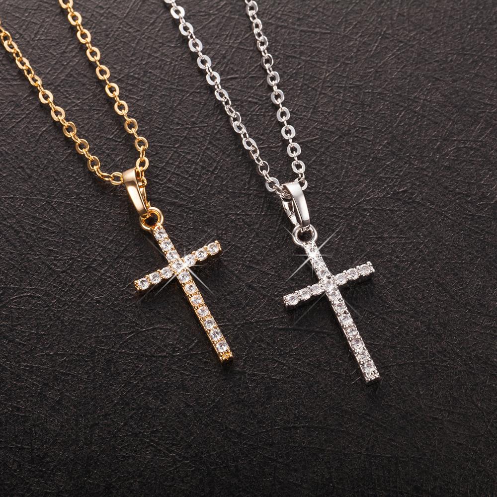 Peris Gems Diamond Cross Pendant Necklace | Diamond Jesus Piece SHEIN Amazon Temu