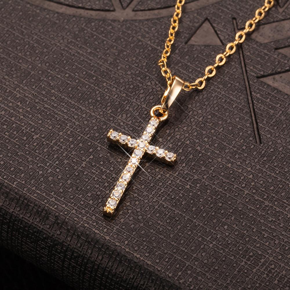 Peris Gems Diamond Cross Pendant Necklace | Diamond Jesus Piece SHEIN Amazon Temu