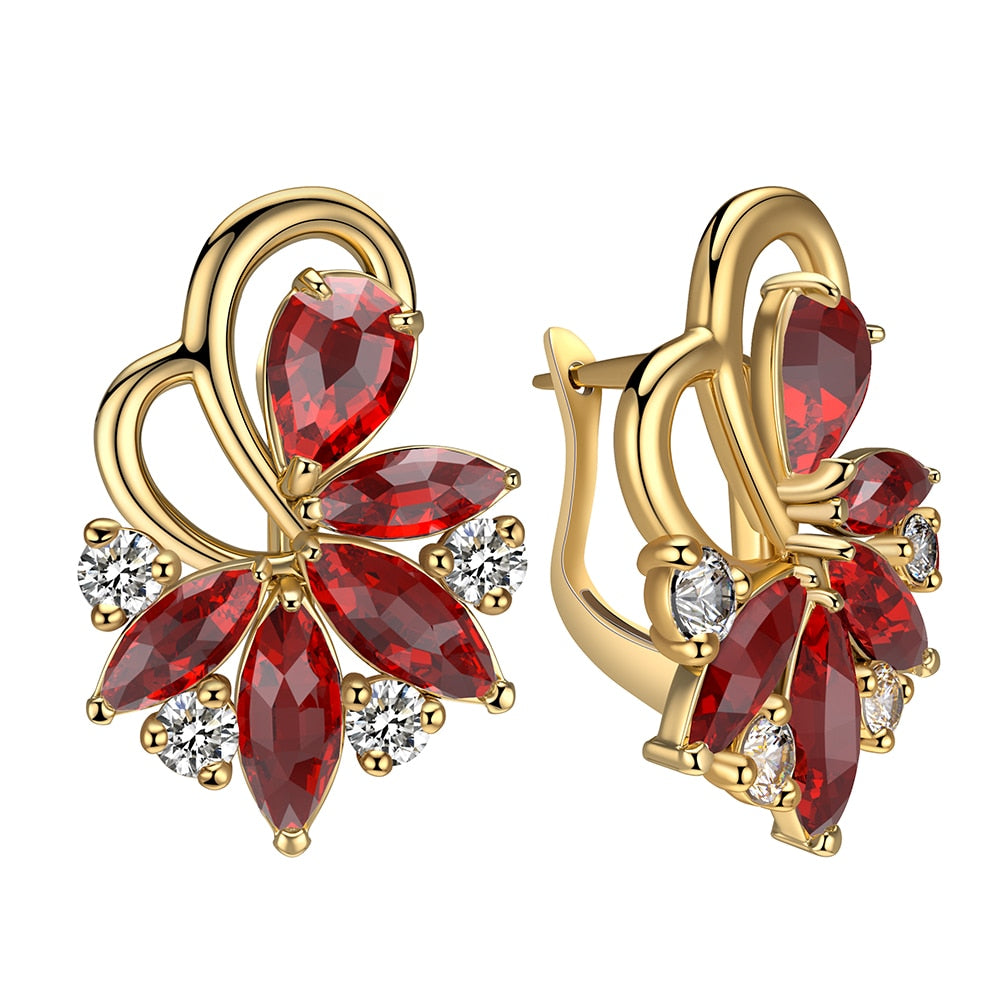 Peris Gems Diamond Flower Stud Earrings for Women | Gold Diamond Stud Earrings SHEIN Amazon Temu