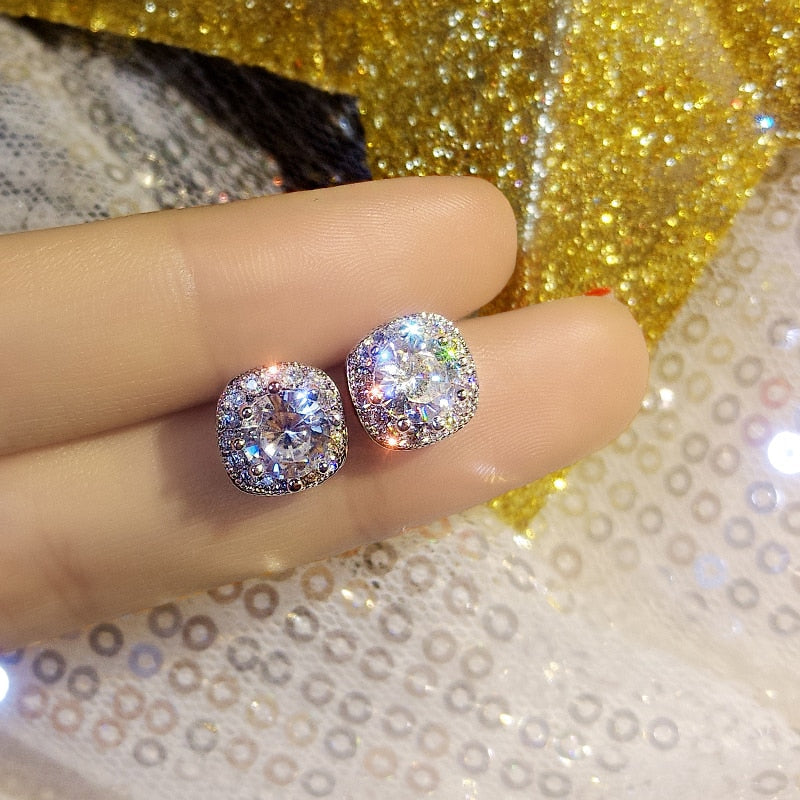 Peris Gems Diamond Silver Earrings for Women | Women&