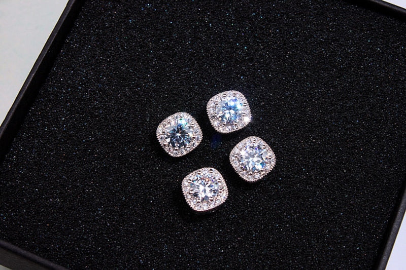 Peris Gems Diamond Silver Earrings for Women | Women&