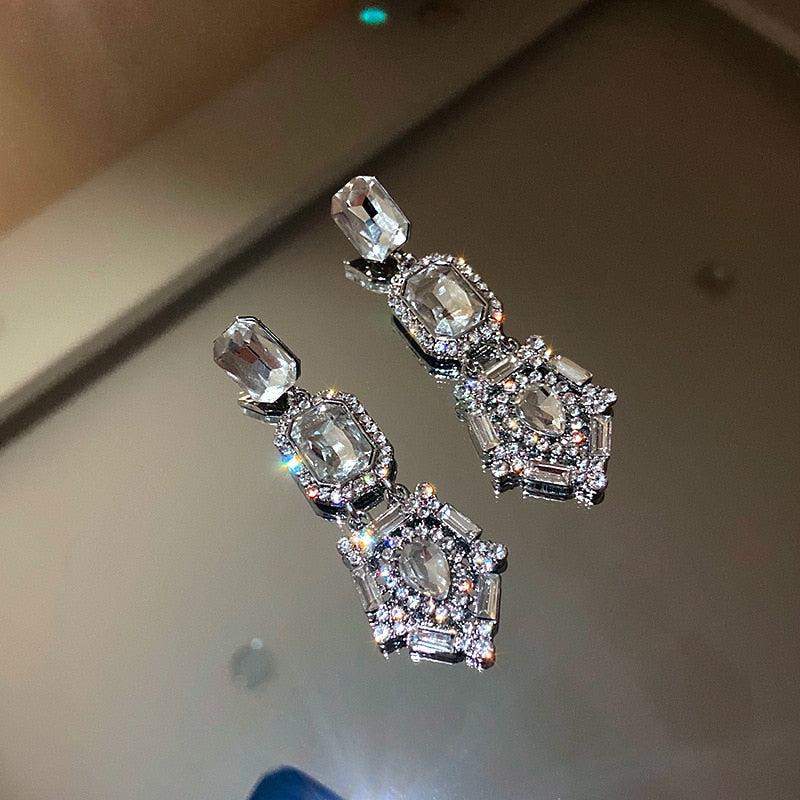 Peris Gems Diamond Tassel Earrings for Women | Silver Heart Diamond Tassel Earrings for Women | Quality Silver Heart SHEIN Amazon Temu