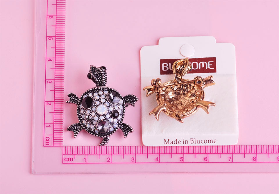 Peris Gems Diamond Tortoise Turtle Lapel Brooch Pins Unisex SHEIN Amazon Temu