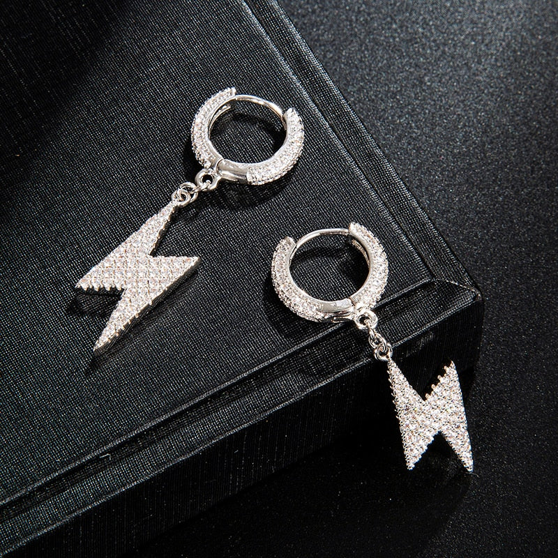 Peris Gems Diamond Zircon Lighting Dangle Earrings for Women | CZ Earrings Diamond Zircon Lighting Dangle Earrings for Women CZ Earring SHEIN Amazon Temu