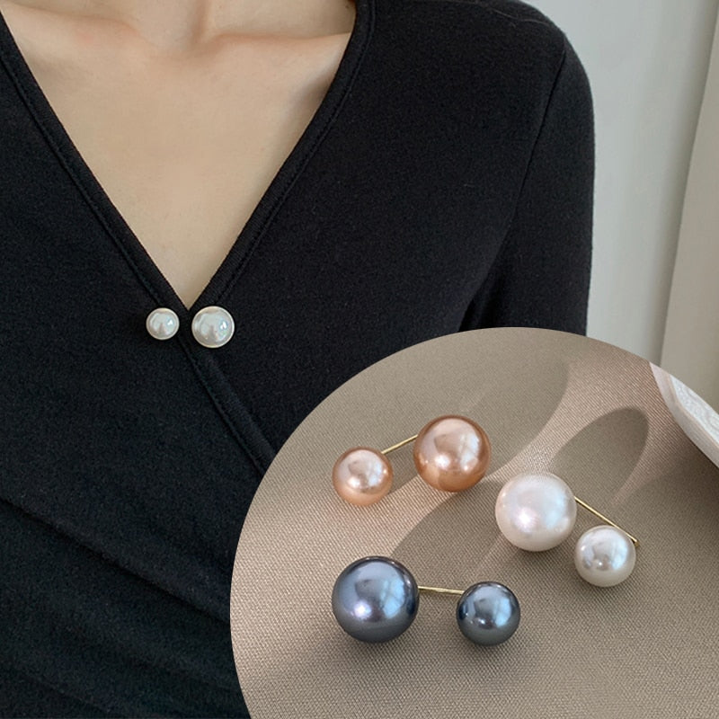 Peris Gems Double Pearl Brooch Pins | 3pc Elegant Pearl Lapel Pins for Women SHEIN Amazon Temu