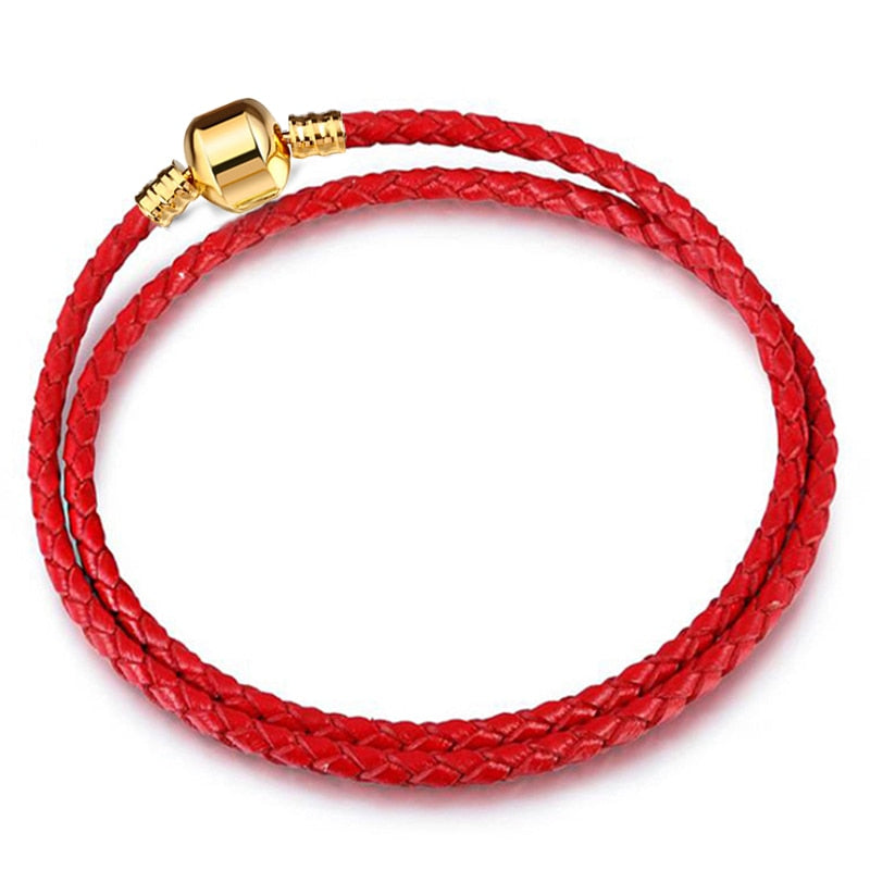 Peris Gems Double Red Gold / 16cm Silver Chain Charm Bracelets | Silver Love Bracelet SHEIN Amazon Temu