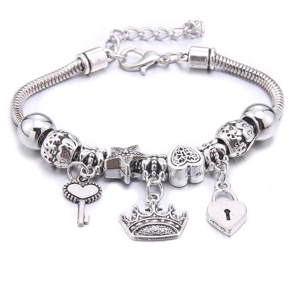 Peris Gems Dragonfly & Owl Pendants Crystal Charm Bracelets | Beads Bracelet for Women Dragonfly & Owl Pendants Crystal Charm Bracelets SHEIN Amazon Temu