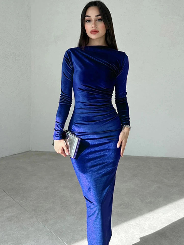 Peris Gems Dulzura 2024 Spring Summer Velvet Long Sleeve Midi Dress For Women Ruched Long Dress Elegant Party Clothes Evening Green Outfits Dulzura 2024 Spring Summer Velvet Long Sleeve Midi Dress For Women Ruched Long Dress Elegant Party Clothes Evening Green Outfits SHEIN Amazon Temu