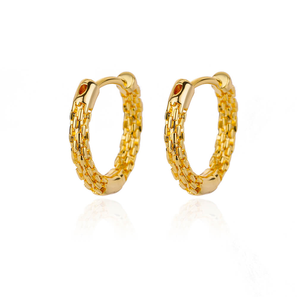 Peris Gems E3120G-5 U-Shaped Square Hoop Earrings for Women | Gold Luxury Earrings U-Shaped Square Hoop Earrings for Women Gold Luxury Earrings SHEIN Amazon Temu