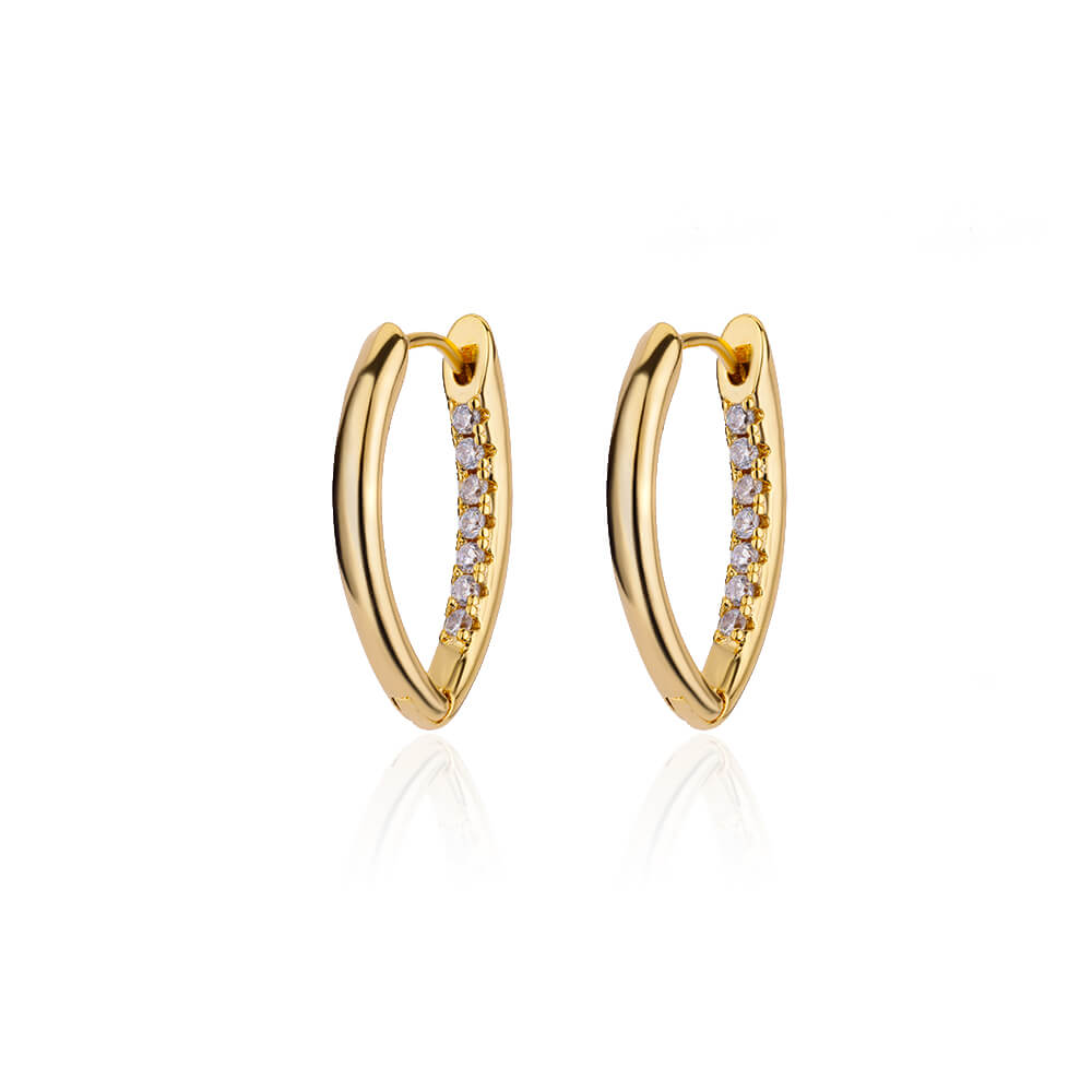 Peris Gems E3128G-11 U-Shaped Square Hoop Earrings for Women | Gold Luxury Earrings U-Shaped Square Hoop Earrings for Women Gold Luxury Earrings SHEIN Amazon Temu
