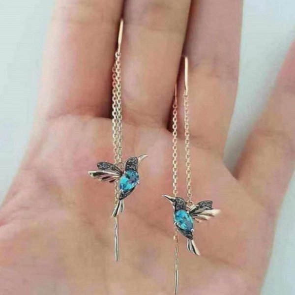 Peris Gems earrings 2 Crystal Hummingbird Necklaces for Women | Gold Necklace SHEIN Amazon Temu