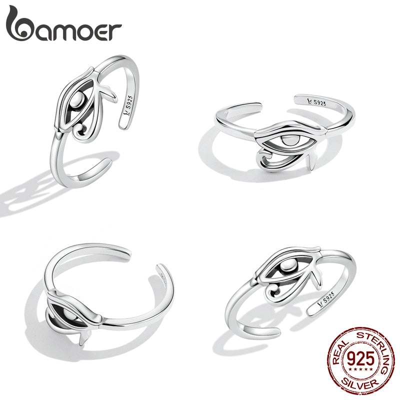 Peris Gems Egyptian 925 Silver Eye of Horus Adjustable Rings for Women SHEIN Amazon Temu