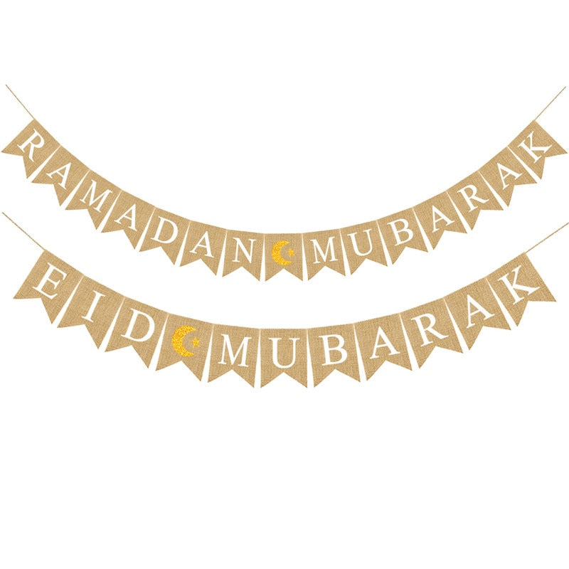 Peris Gems Eid and Ramadan Mubarak Gold Home Decor Banners SHEIN Amazon Temu