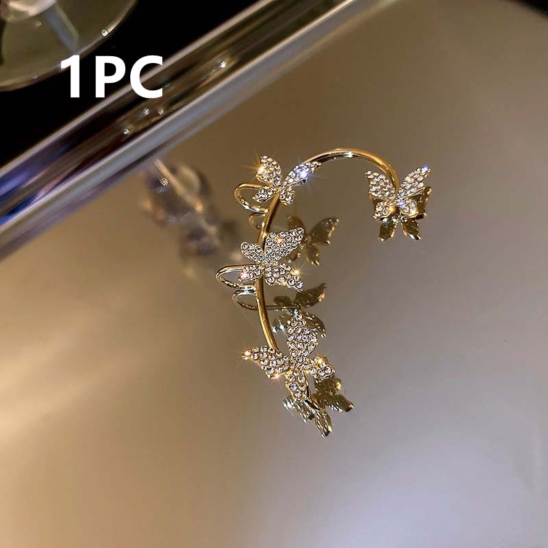 Peris Gems EJ50 Gold Right Ear Snake Ear Clip Cuff for Women | Silver Gold Diamond Earrings for Women SHEIN Amazon Temu