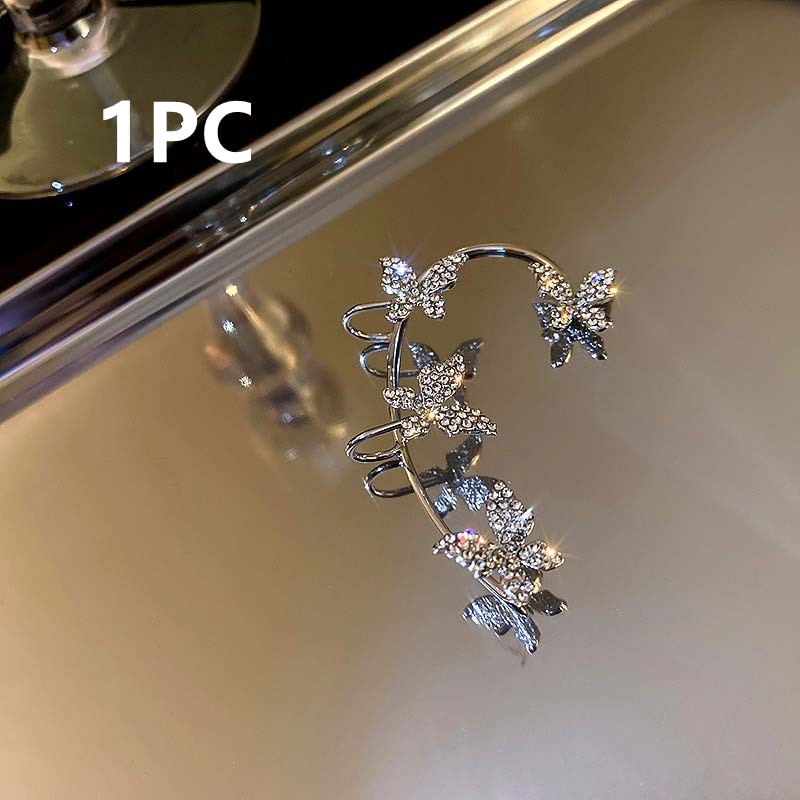 Peris Gems EJ52Silver Right Ear Snake Ear Clip Cuff for Women | Silver Gold Diamond Earrings for Women SHEIN Amazon Temu