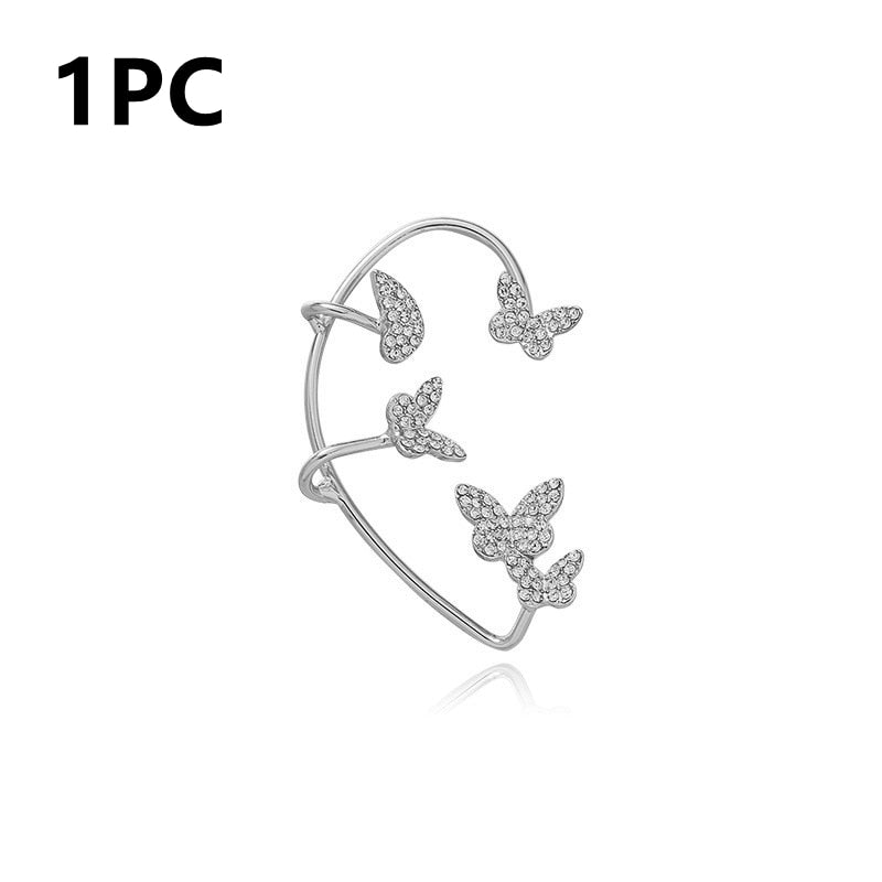 Peris Gems EJ75Silver Right Ear Snake Ear Clip Cuff for Women | Silver Gold Diamond Earrings for Women SHEIN Amazon Temu