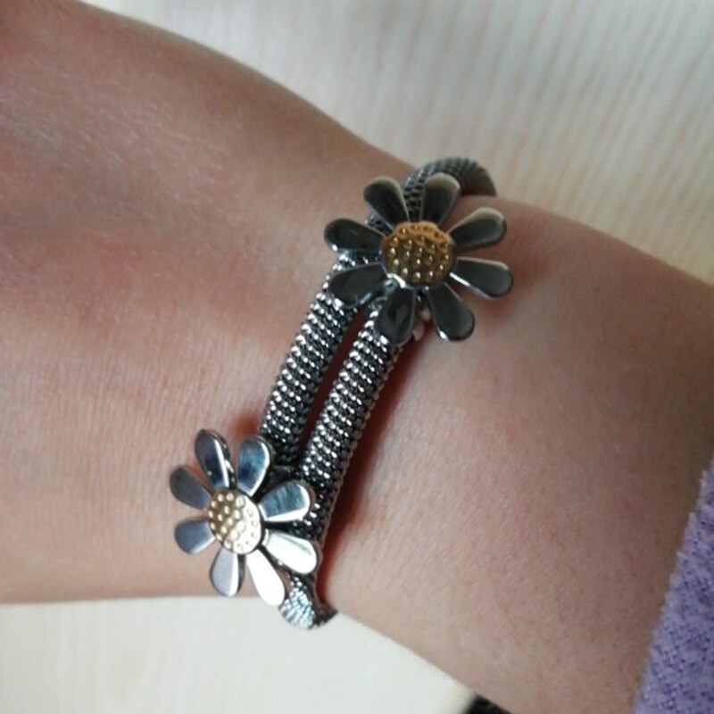 Peris Gems Elastic Daisy Flower Bracelet for Women | Stainless Steel SHEIN Amazon Temu