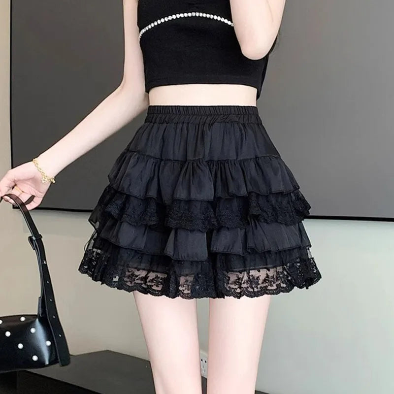 Peris Gems Elastic Gothic Lace Tutu Skirt Women Black Mesh Detail Petticoat Sexy Mini Tulle Skirts Party Club Wear Dancer Elastic Gothic Lace Tutu Skirt Women Black Mesh Detail Petticoat Sexy Mini Tulle Skirts Party Club Wear Dancer SHEIN Amazon Temu