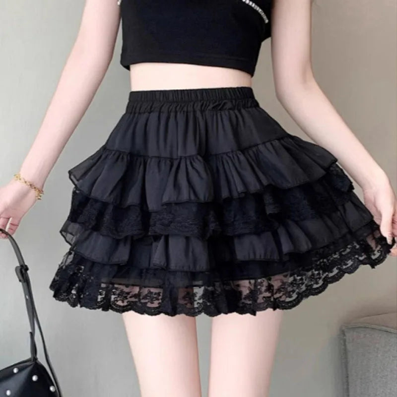 Peris Gems Elastic Gothic Lace Tutu Skirt Women Black Mesh Detail Petticoat Sexy Mini Tulle Skirts Party Club Wear Dancer Elastic Gothic Lace Tutu Skirt Women Black Mesh Detail Petticoat Sexy Mini Tulle Skirts Party Club Wear Dancer SHEIN Amazon Temu